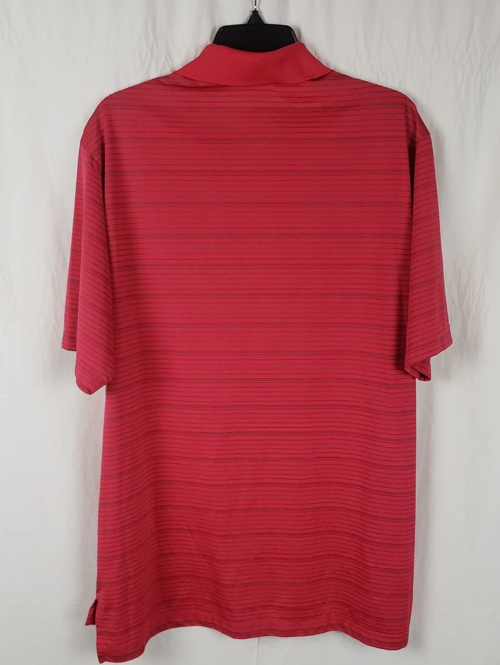 Adidas Men’s 2XL Red Striped Polo Golf Shirt